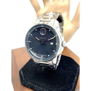 Movado Men's Watch 3601084 Bold Verso Swiss Automatic Gray Dial Steel 43mm